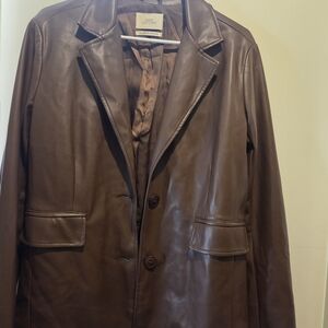 Urban Outfitters Chocolate Leather Jacket